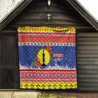 New Caledonia Christmas Quilt Kanaky Poinsettia Joyeux Noel