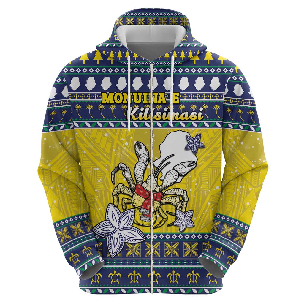 Niue The Rock Christmas Hoodie Niuean Crab Monuina E Kilisimasi