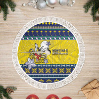 Niue The Rock Christmas Tree Skirt Niuean Crab Monuina E Kilisimasi