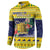 Tokelau Christmas Button Sweatshirt Tokelauan Badge Manuia Te Kilihimahi