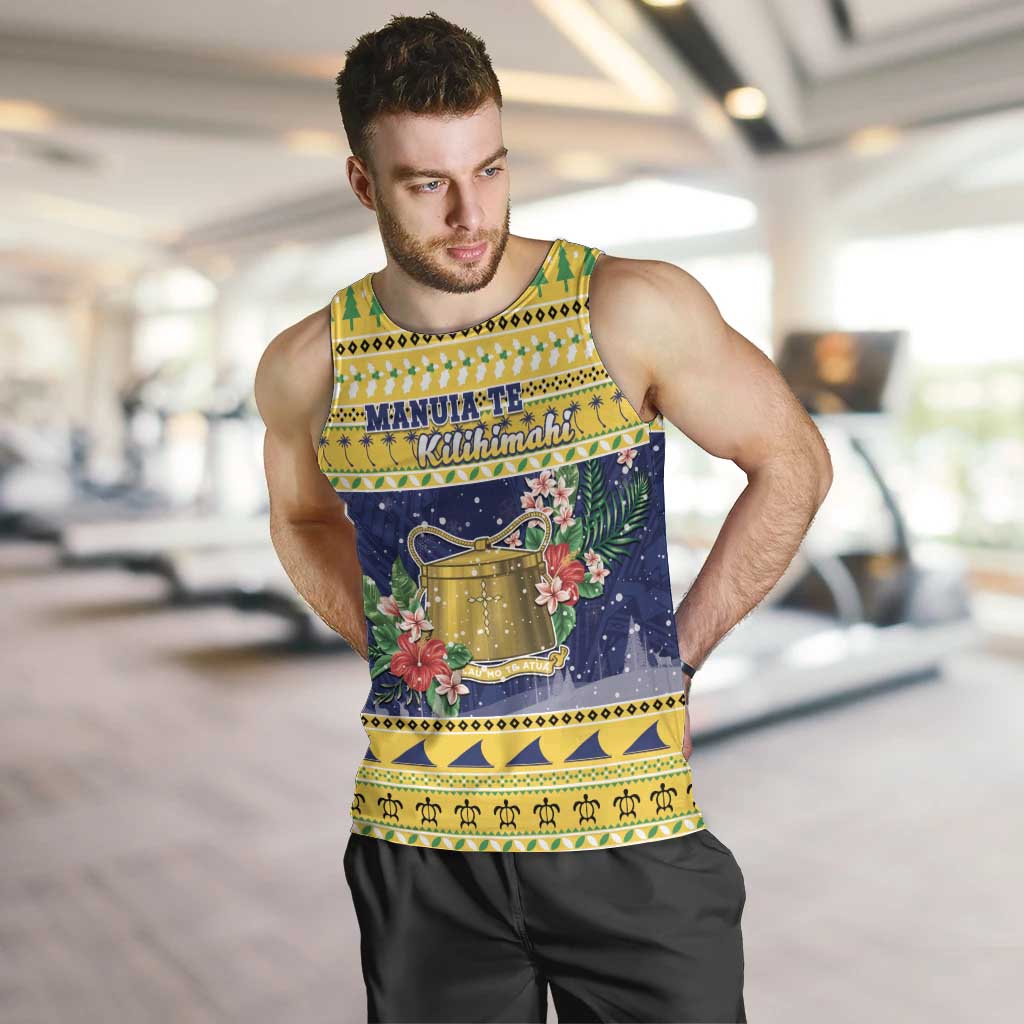 Tokelau Christmas Men Tank Top Tokelauan Badge Manuia Te Kilihimahi LT05 Yellow - Polynesian Pride