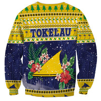 Tokelau Christmas Sweatshirt Tokelauan Badge Manuia Te Kilihimahi
