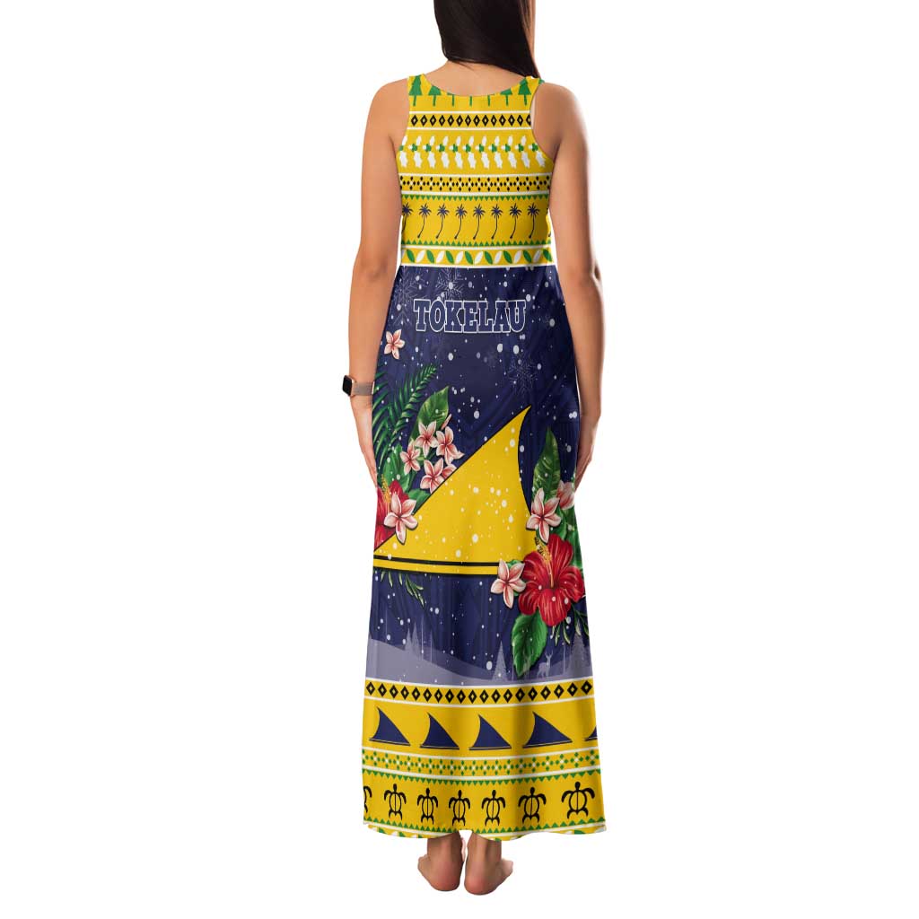 Tokelau Christmas Tank Maxi Dress Tokelauan Badge Manuia Te Kilihimahi