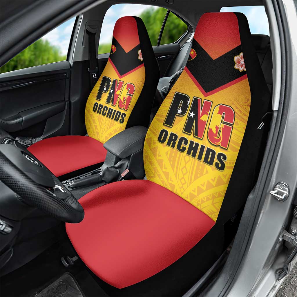 Papua New Guinea Rugby Car Seat Cover Go Orchids Pacific Champions LT05 - Polynesian Pride