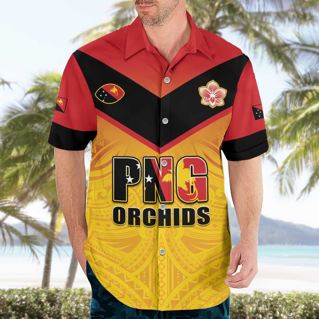 Papua New Guinea Rugby Custom Hawaiian Shirt Go Orchids Pacific Champions LT05 - Polynesian Pride