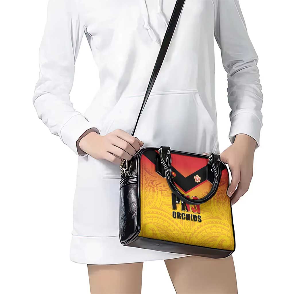 Papua New Guinea Rugby Shoulder Handbag Go Orchids Pacific Champions LT05 - Polynesian Pride