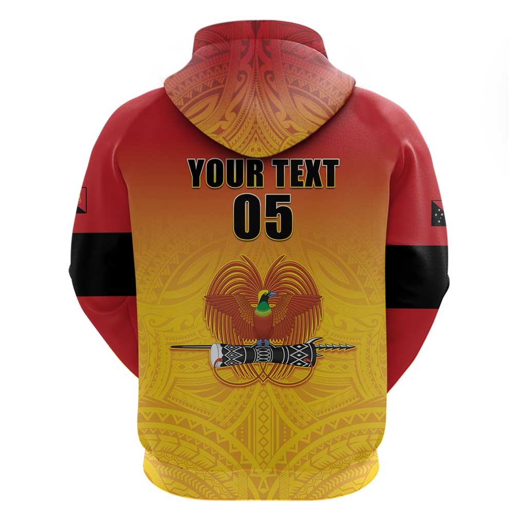 Papua New Guinea Rugby Custom Zip Hoodie Go Orchids Pacific Champions LT05 - Polynesian Pride