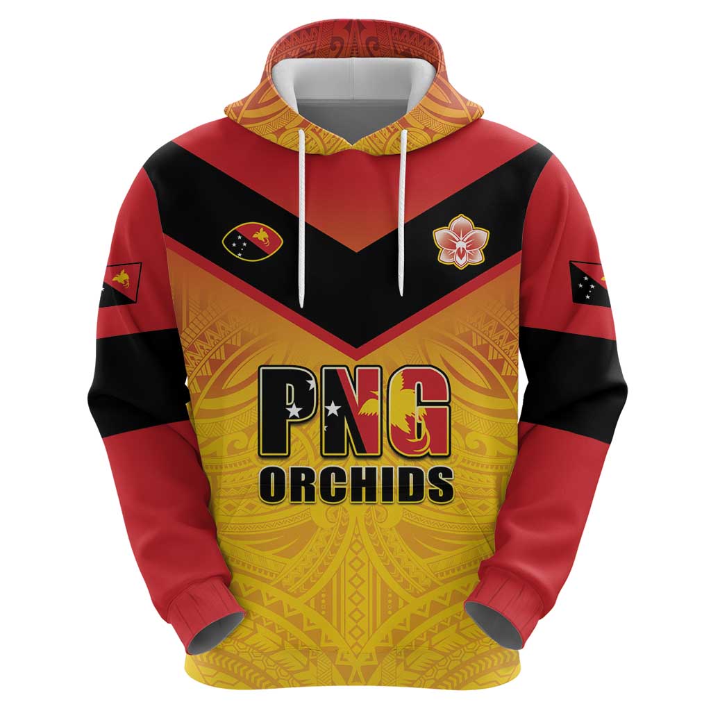 Papua New Guinea Rugby Custom Zip Hoodie Go Orchids Pacific Champions LT05 - Polynesian Pride