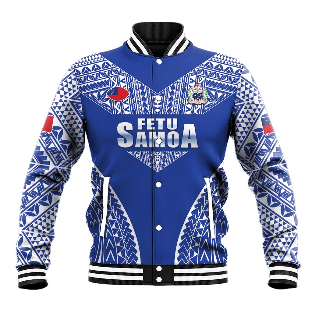 Fetu Samoa Rugby Custom Baseball Jacket Go Champions