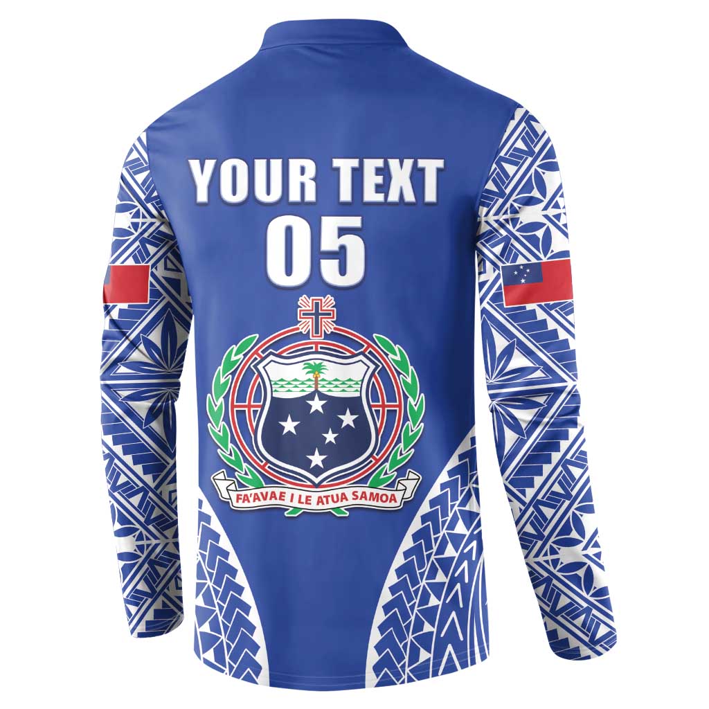 Fetu Samoa Rugby Custom Button Sweatshirt Go Champions LT05 - Polynesian Pride