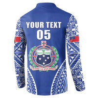 Fetu Samoa Rugby Custom Button Sweatshirt Go Champions LT05 - Polynesian Pride