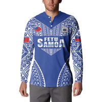 Fetu Samoa Rugby Custom Button Sweatshirt Go Champions LT05 - Polynesian Pride
