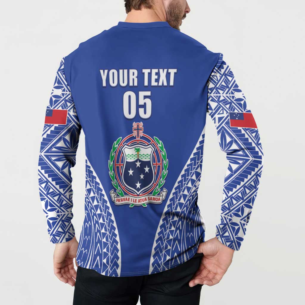 Fetu Samoa Rugby Custom Button Sweatshirt Go Champions LT05 - Polynesian Pride