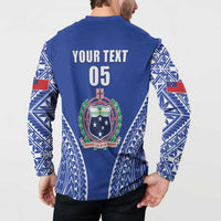 Fetu Samoa Rugby Custom Button Sweatshirt Go Champions LT05 - Polynesian Pride
