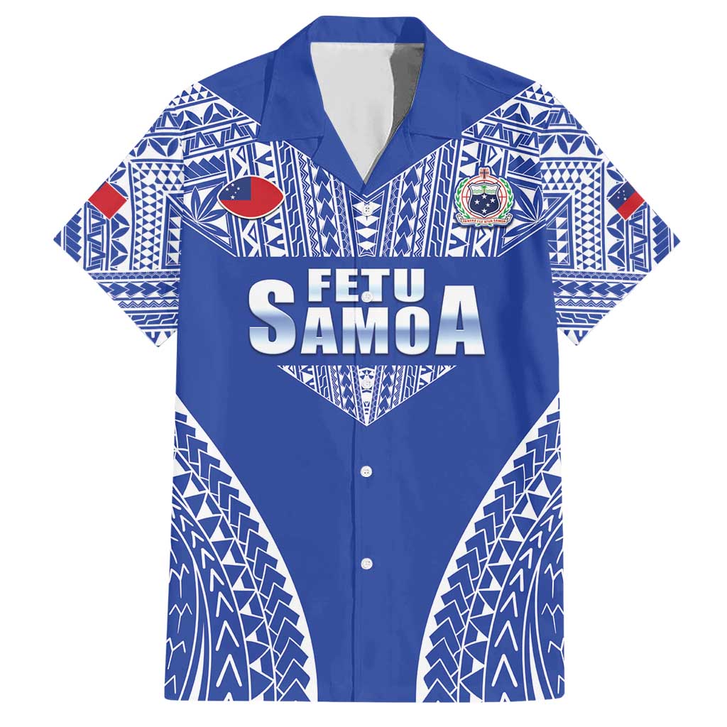 Fetu Samoa Rugby Custom Family Matching Short Sleeve Bodycon Dress and Hawaiian Shirt Go Champions