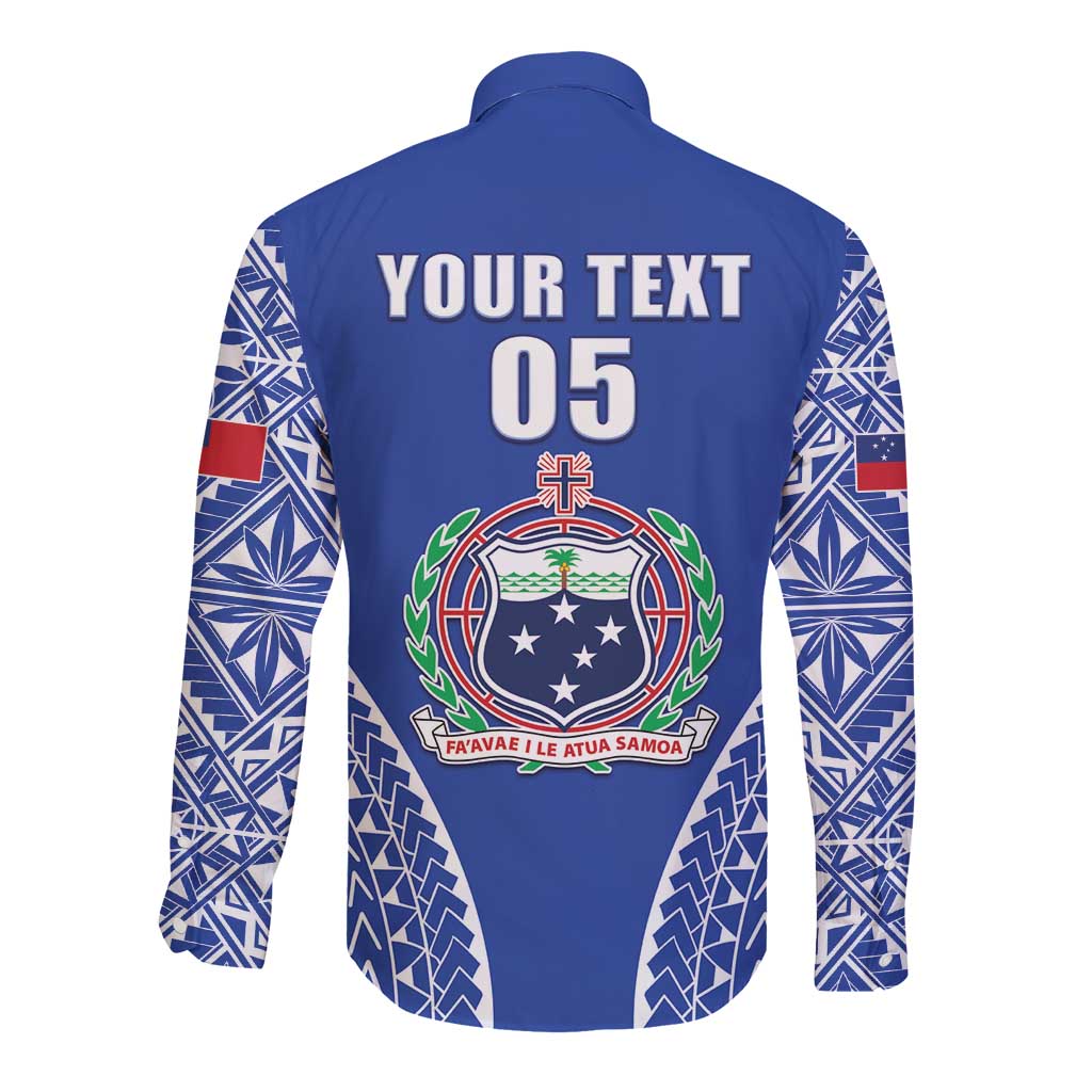 Fetu Samoa Rugby Custom Long Sleeve Button Shirt Go Champions LT05 - Polynesian Pride