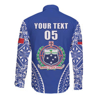 Fetu Samoa Rugby Custom Long Sleeve Button Shirt Go Champions LT05 - Polynesian Pride