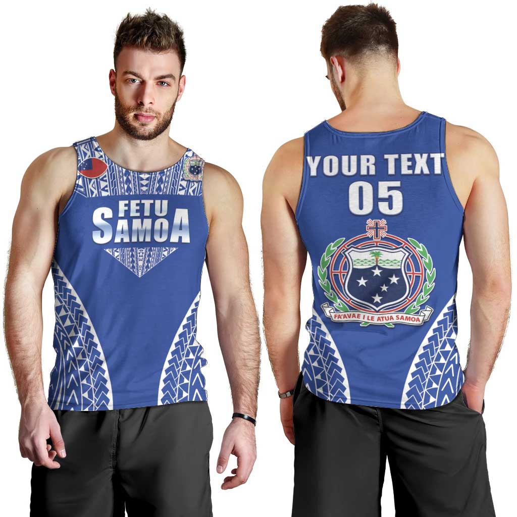 Fetu Samoa Rugby Custom Men Tank Top Go Champions