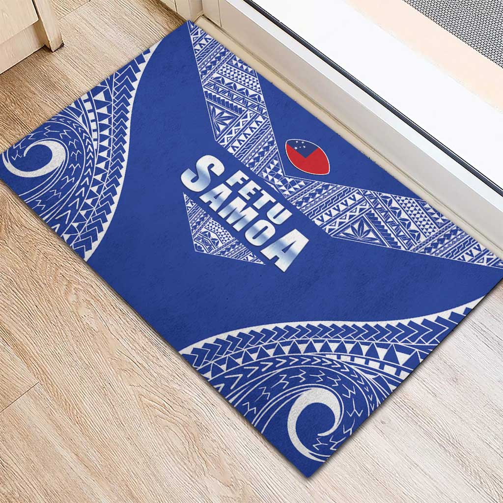 Fetu Samoa Rugby Rubber Doormat Go Champions LT05 - Polynesian Pride