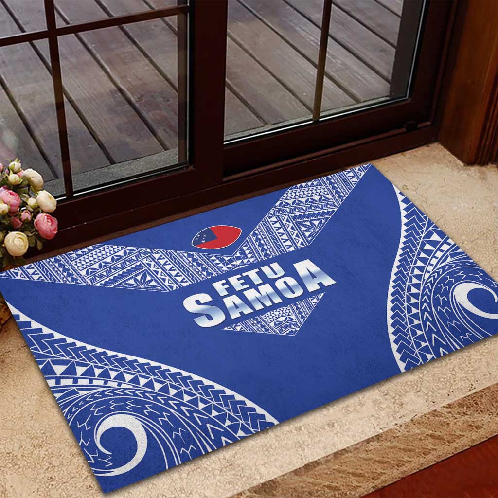Fetu Samoa Rugby Rubber Doormat Go Champions LT05 - Polynesian Pride