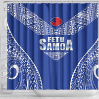 Fetu Samoa Rugby Shower Curtain Go Champions LT05 - Polynesian Pride