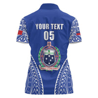 Fetu Samoa Rugby Custom Women Polo Shirt Go Champions