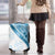 Blue Polynesian Tribal Turtle Floral Pattern Luggage Cover