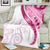 Rose Pink Polynesian Tribal Turtle Floral Pattern Blanket
