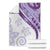 Purple Polynesian Tribal Turtle Floral Pattern Blanket