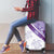 Purple Polynesian Tribal Turtle Floral Pattern Luggage Cover
