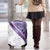 Purple Polynesian Tribal Turtle Floral Pattern Luggage Cover