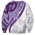 Purple Polynesian Tribal Turtle Floral Pattern Sweatshirt