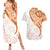 Orange Polynesian Tribal Turtle Floral Pattern Couples Matching Summer Maxi Dress and Hawaiian Shirt