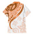 Orange Polynesian Tribal Turtle Floral Pattern Family Matching Mermaid Dress and Hawaiian Shirt