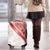 Coral Red Polynesian Tribal Turtle Floral Pattern Luggage Cover