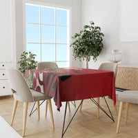 New Zealand Parrot Kaka Tablecloth Maori Koru With Pohutukawa Flowers LT05 - Polynesian Pride