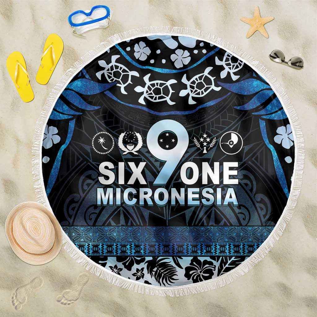 Micronesia FSM 691 Beach Blanket Respect Culture LT05 One Size 150cm Blue - Polynesian Pride