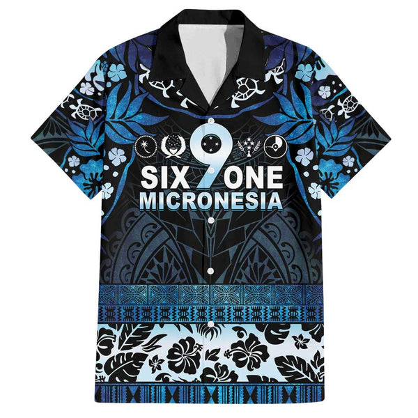 Federated States of Micronesia Polynesian Hibiscus Matching Dress and Hawaiian Shirt LT12 main image 1