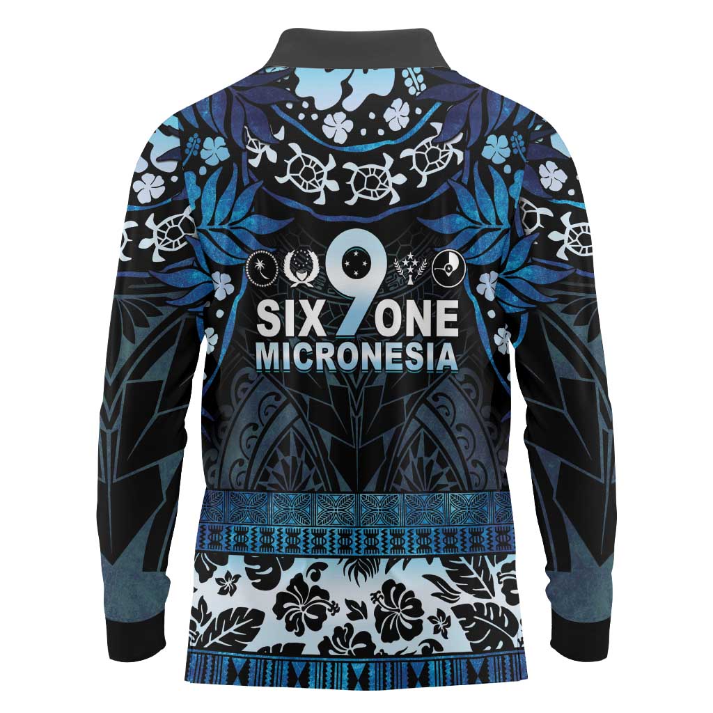 Micronesia FSM 691 Long Sleeve Polo Shirt Respect Culture