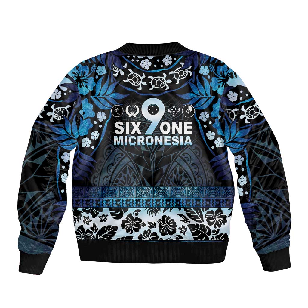 Micronesia FSM 691 Sleeve Zip Bomber Jacket Respect Culture LT05 - Polynesian Pride