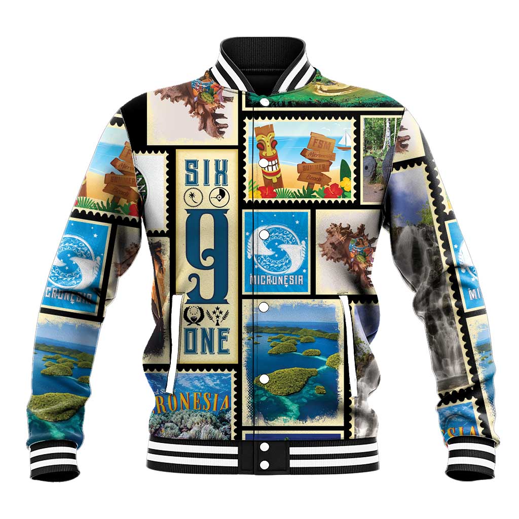 FSM Micronesia Culture Baseball Jacket LT05 Unisex Colorful - Polynesian Pride