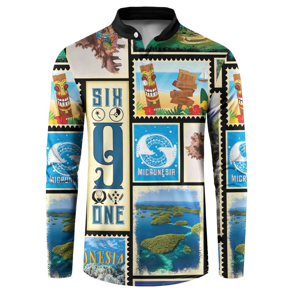 FSM Micronesia Culture Button Sweatshirt LT05 Colorful - Polynesian Pride