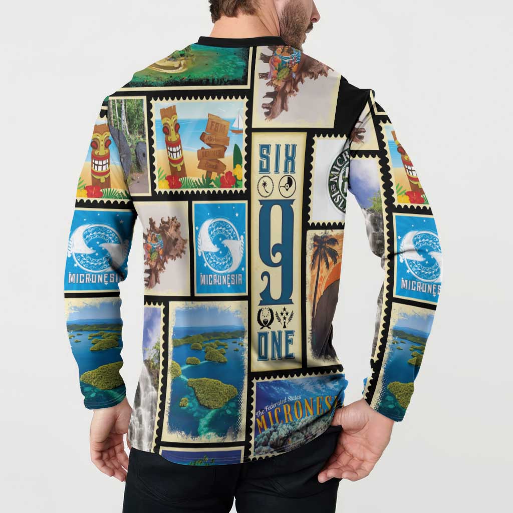 FSM Micronesia Culture Button Sweatshirt