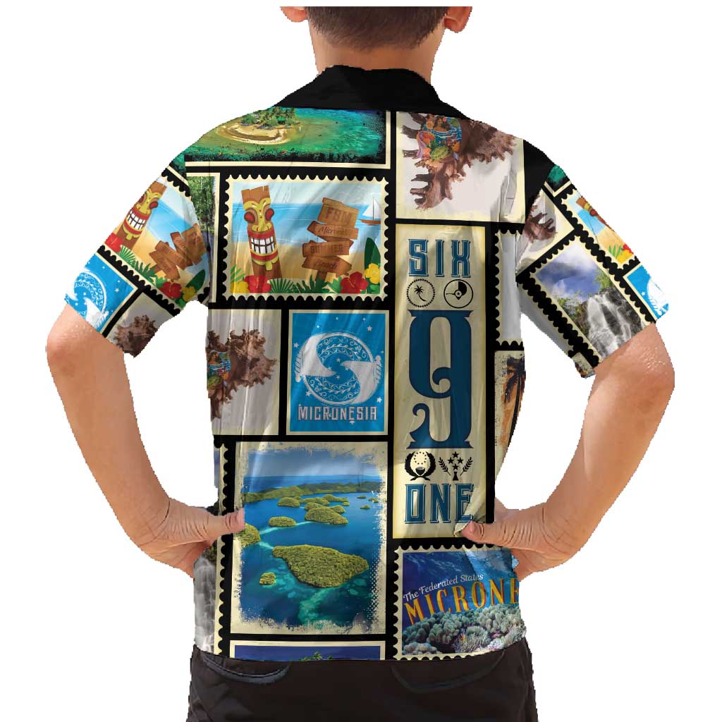 FSM Micronesia Culture Family Matching Mermaid Dress and Hawaiian Shirt