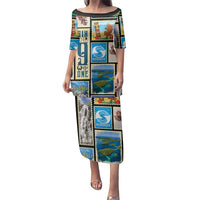 FSM Micronesia Culture Family Matching Puletasi and Hawaiian Shirt