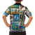 FSM Micronesia Culture Family Matching Short Sleeve Bodycon Dress and Hawaiian Shirt