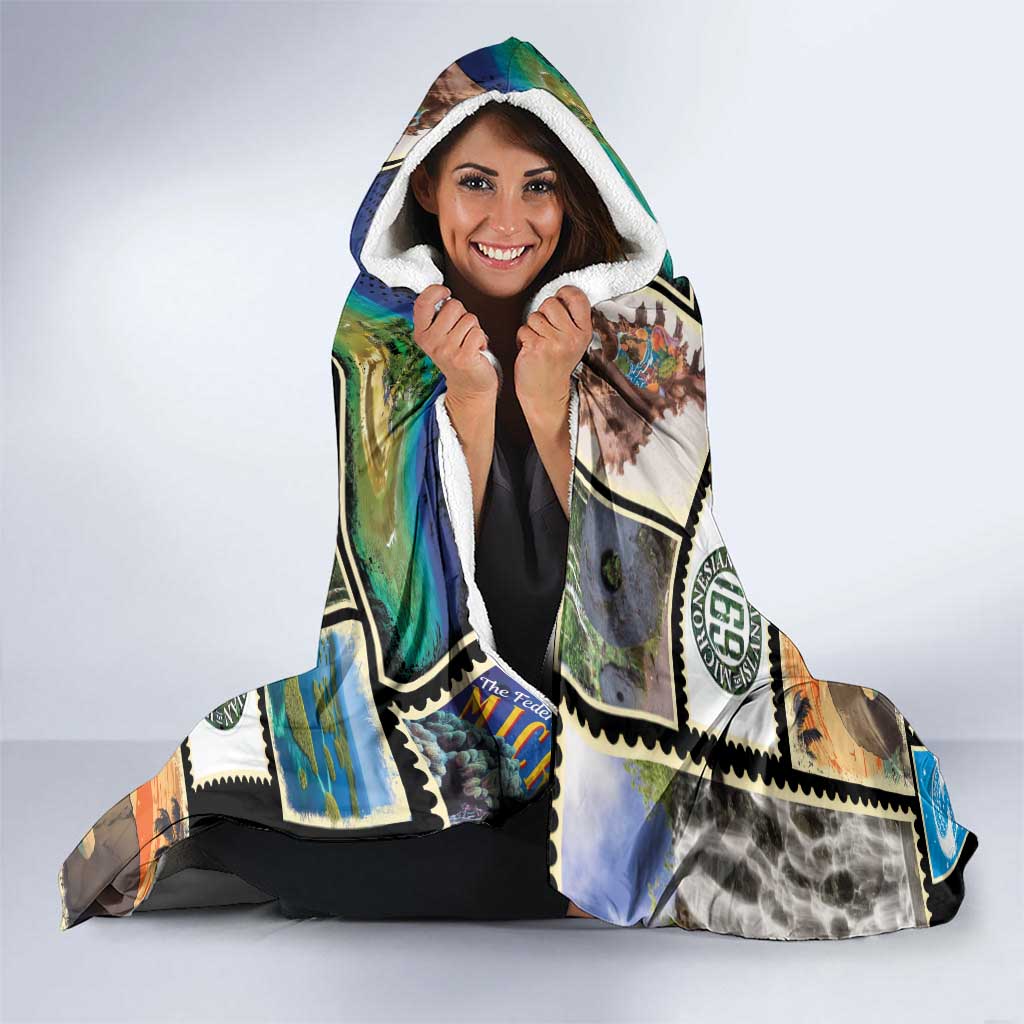 FSM Micronesia Culture Hooded Blanket