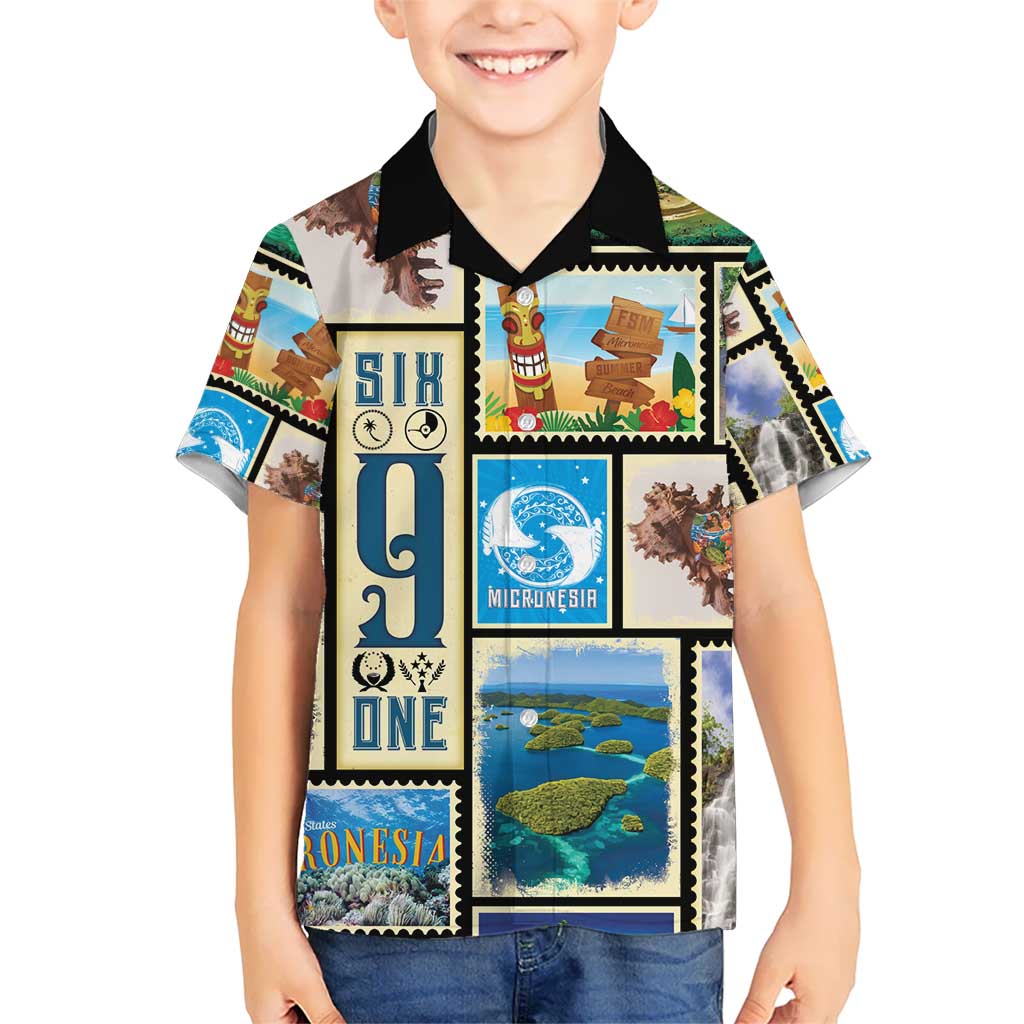 FSM Micronesia Culture Kid Hawaiian Shirt LT05 Kid Colorful - Polynesian Pride
