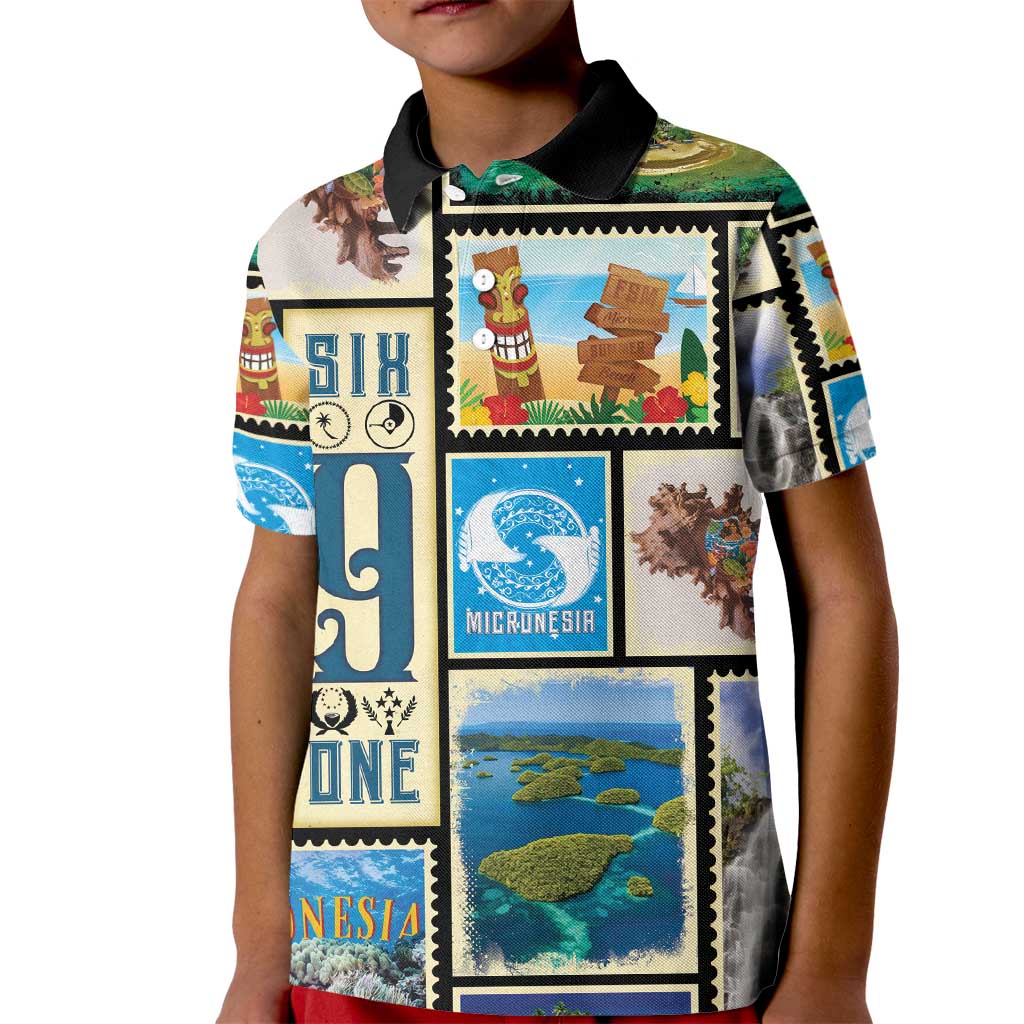 FSM Micronesia Culture Kid Polo Shirt LT05 Kid Colorful - Polynesian Pride