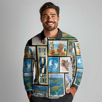 FSM Micronesia Culture Long Sleeve Polo Shirt